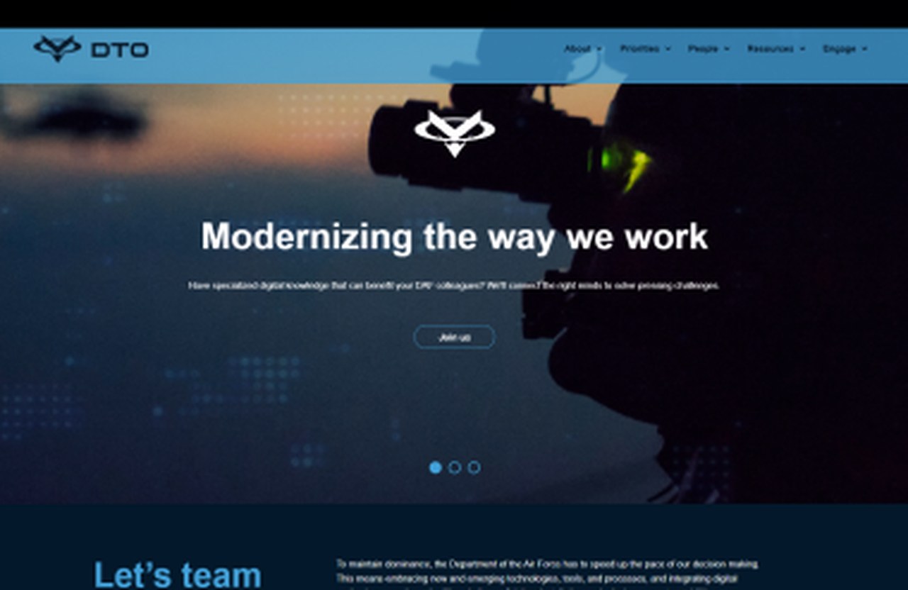 DAF DTO — Government / Defense project by Human Lens