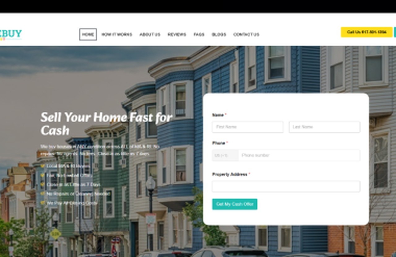 Home Buy Cash — Real Estate project by Human Lens